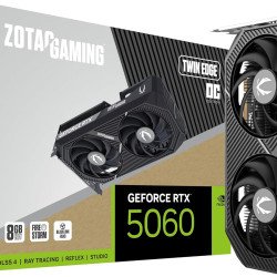 ZOTAC Gaming GeForce RTX 5060 Twin Edge OC DLSS 4 8GB GDDR7 128-bit 28 Gbps PCIE 5.0 Gaming Graphics Card,
