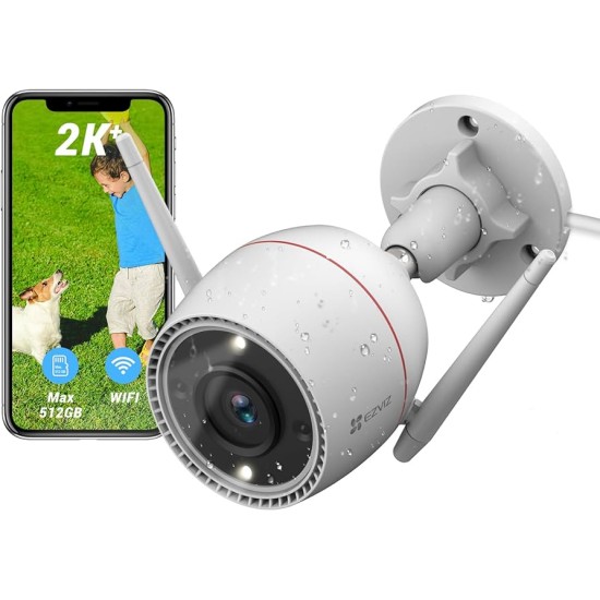 Ezviz H3C Full Color 2K 4MB Resolution Outdoor Wi-Fi camera