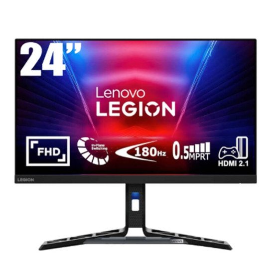 Lenovo Legion R24e 24" IPS Full HD 180Hz up to 0.5ms 99% sRGB 300 cd/m² Eye Comfort AMD FreeSync w/ HDMI 2.1 & Display Port & Full Adjustable Stand