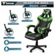 The wolf Gaming Chair Massage, Foot Rest