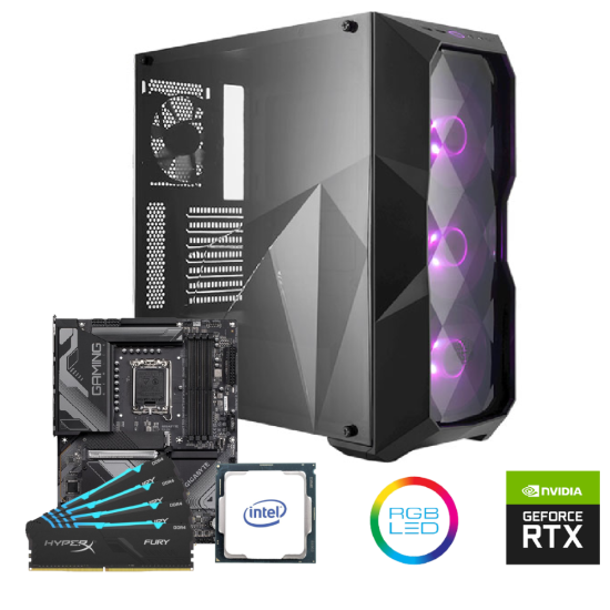 GTS 7 Gaming Desktop - i7-12700F - RTX 4060 8GB / 16 DDR4 / 1 TB SSD - 12th Generation