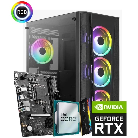 INTEL CORE i5 12400F  RTX 4060 8GB 16GB RAM DDR4 PC GAMING