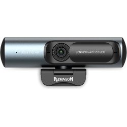 Redragon GW911 4K Webcam for PC, Ultra HD with Dual Noise-Cancelling Mic, PDAF Auto Focus, Auto Light Correction, Plug & Play, Privacy Cover – Works w/Zoom/Teams/Skype/Google Meet