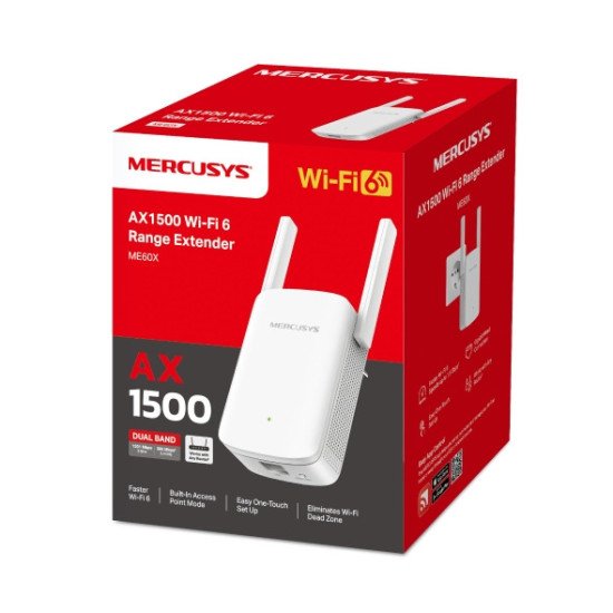 Mercusys ME60X | AX1500 Wi-Fi 6 Range Extender