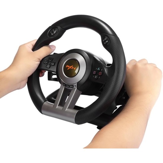 PXN-V3 Pro Game Racing Steering Wheel with Brake Pedal