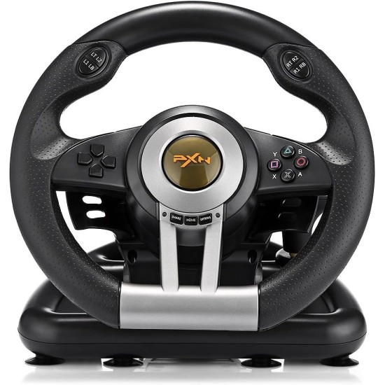 PXN-V3 Pro Game Racing Steering Wheel with Brake Pedal