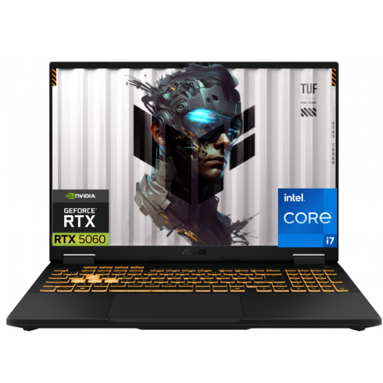 Laptop ASUS TUF Gaming F16 14th Gen Intel Core i7 14650HX Processor 5.2 GHz NVIDIA® GeForce RTX™ 5060 Laptop GPU 8GB GDDR7 16-inch FHD+ 165Hz IPS-level - Jaeger Gray 16 Ram DDR5 SSD 512