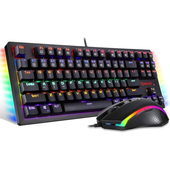 Redragon S113 Gaming Keyboard Mouse Combo Wired Mechanical Redragon S113 Gaming Keyboard Mouse Combo Wired Mechanical