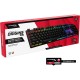 HP HyperX Alloy Origins PBT HX Red - Mechanical Gaming Keyboard Built strong: Aircraft-grade aluminum body - Black