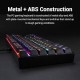 Redragon K552 KUMARA 87 Keys Mechanical Gaming Keyboard RGB LED Backlit Wired Anti-Dust Proof Blue Switches - Black كيبورد