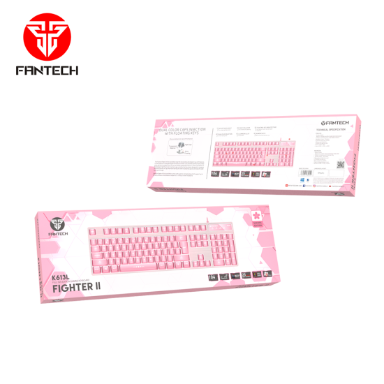 FANTECH K613L Fighter II Sakura Edition Gaming Keyboard