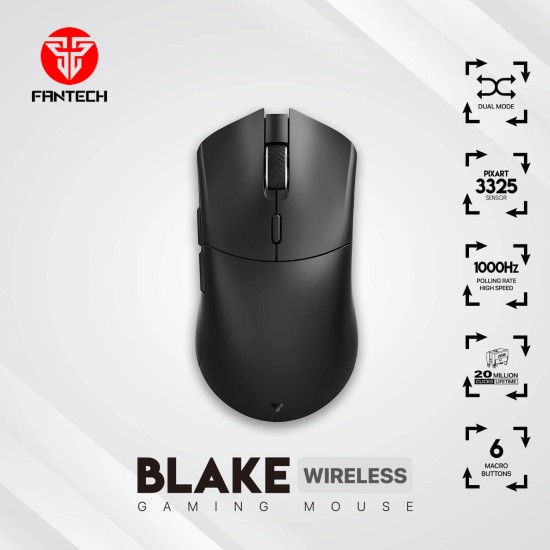 FANTECH BLAKE WGC5 WIRELESS GAMING MOUSE - BLACK