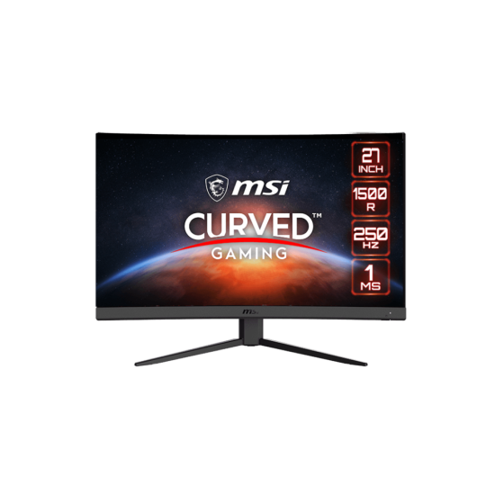 MSI Gaming Monitor G27C4X Curved 1500R, 27" FHD, 240Hz, 1ms VA FreeSync Premium, adjustable, HDR Ready, Black / 3 Years Warranty