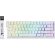 ATTACK SHARK X68 HE Rapid Trigger Mechanical Gaming Keyboard 60% Wired TKL with Adjustable Actuation,Hall Effect Magnetic Switch,8KHz Polling Rate,RGB Backlit,Top Mount for PC Mac Esport Gamer(White))