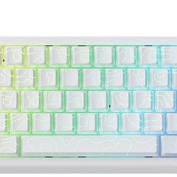 ATTACK SHARK X68 HE Rapid Trigger Mechanical Gaming Keyboard 60% Wired TKL with Adjustable Actuation,Hall Effect Magnetic Switch,8KHz Polling Rate,RGB Backlit,Top Mount for PC Mac Esport Gamer(White))