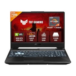 ASUS TUF Gaming A15 (2025) FA506NCQ-HN031 NEW AMD Ryzen 7 155 16GB DDR5 4800Mhz RAM , 512GB PCIe® 4.0 NVMe™ M.2 SSD , NVIDIA® GeForce RTX™ 3050
