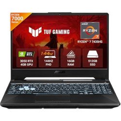 ASUS TUF Gaming A15 (2025) FA506NCQ-HN031 NEW AMD Ryzen 7 155 16GB DDR5 4800Mhz RAM , 512GB PCIe® 4.0 NVMe™ M.2 SSD , NVIDIA® GeForce RTX™ 3050