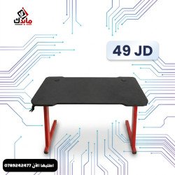 Computer Gaming Desk - 120 cm x 60 cm - Red and Black